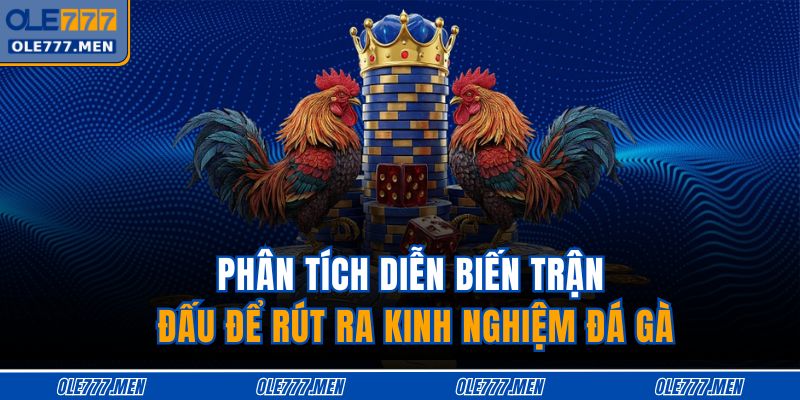 Phân tích diễn biến trận đấu để rút ra kinh nghiệm đá gà